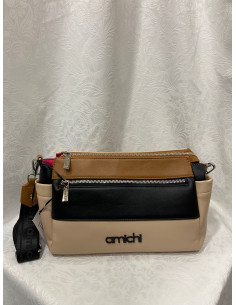 Bolso bandolera tricolor amichi