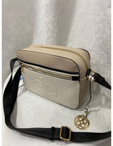 Bolso bandolera beige don algodón