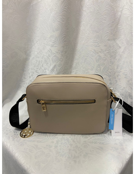 Bolso bandolera beige don algodón