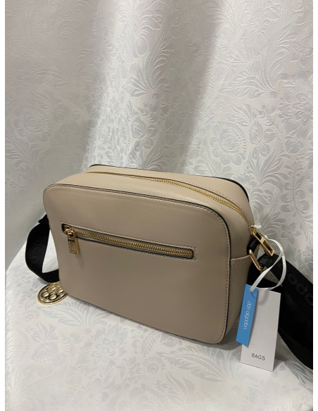 Bolso bandolera beige don algodón