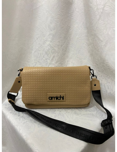 Bandolera beige amichi solapa