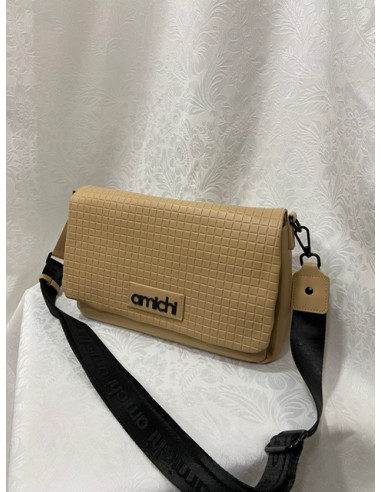 Bandolera beige amichi solapa