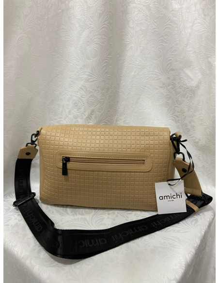 Bandolera beige amichi solapa