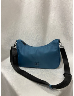 Bandolera don algodón azul petróleo