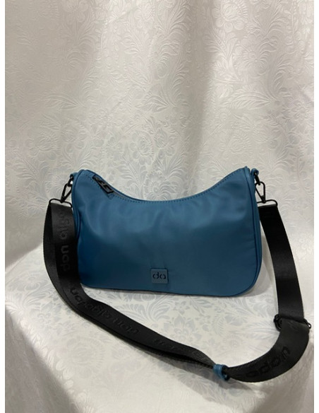 Bandolera don algodón azul petróleo