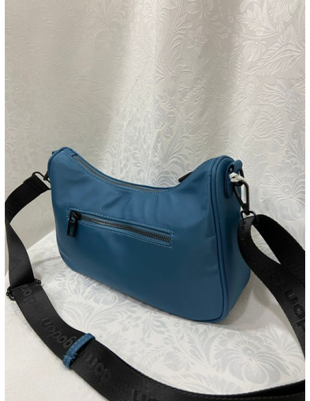 Bandolera don algodón azul petróleo