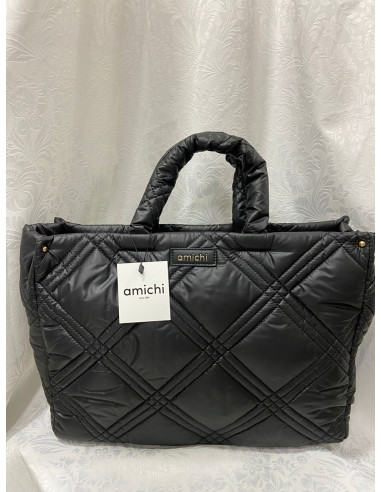 Bolso amichi asa corta negro