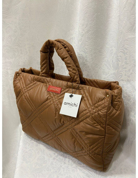 Bolso amichi manga corta cuero