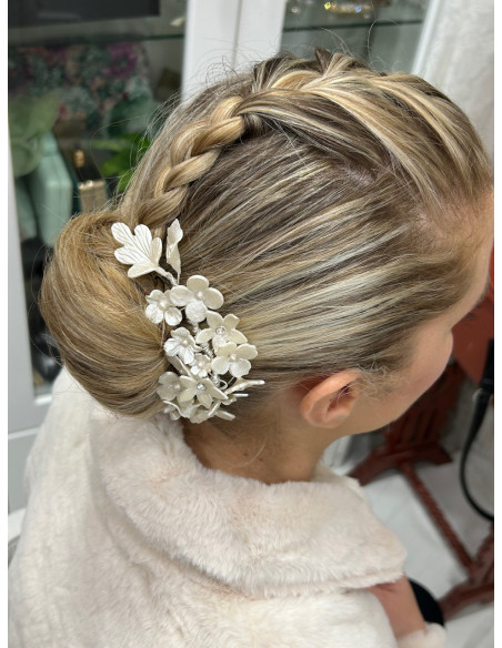 Tiara porcelana jazmín