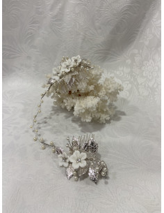 Accesorio floral en peinas 2