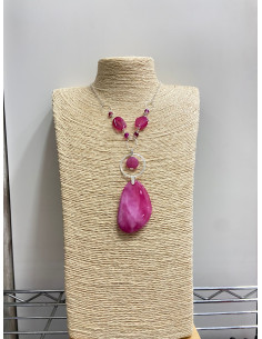 Colgante Rosa Ágata Roja