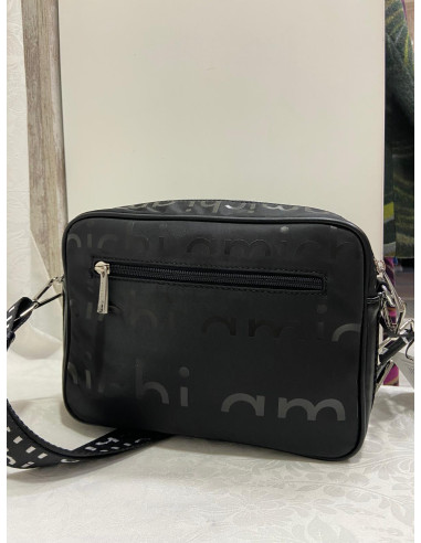 Bandolera Amichi negro estampado