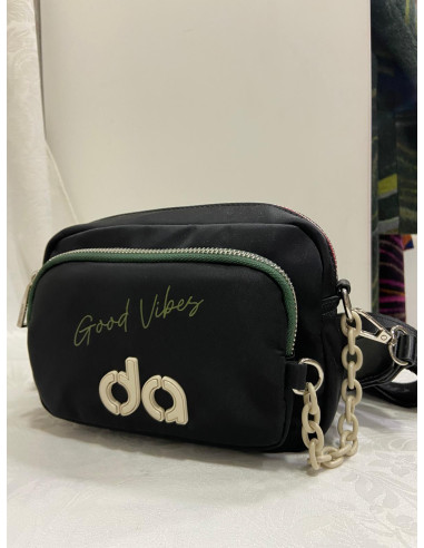 Bolso Don Algodon Good Vibes Negro