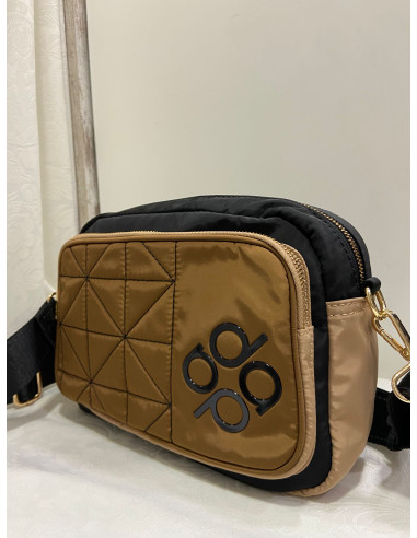 Bandolera Marron-negro Don algodon